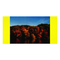 mill creek in the fall personalized photo card