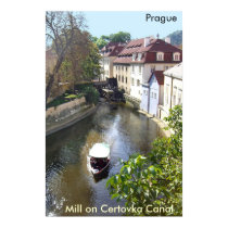 Mill on Certovka Canal, Prague. posters by Naphtali Mill on Certovka Canal, Prague. posters