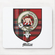 Millar Clan Crest Badge Tartan mousepads by clan_badges Millar Clan Crest Badge Tartan mousepads