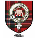 Millar Clan Crest Badge Tartan t-shirts by clan_badges Millar Clan Crest Badge Tartan t-shirts