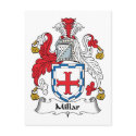 Millar Family Crest postcards by coatsofarms Millar Family Crest postcards
