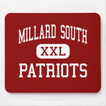 Millard South - Patriots - High - Omaha Nebraska mousepads by customteamsportswear Millard South - Patriots - High - Omaha Nebraska mousepads