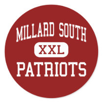 Millard South - Patriots - High - Omaha Nebraska stickers by customteamsportswear Millard South - Patriots - High - Omaha Nebraska stickers