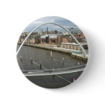 Millenium Bridge Newcastle  England Button Badge