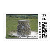 Millenium Cairn, Farthing Downs, UK - Stamp