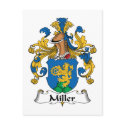 Miller Family Crest postcards by coatsofarms Miller Family Crest postcards