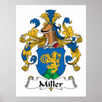 Miller Family Crest Poster