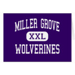 Miller Grove - Wolverines - High - Lithonia Greeting Card