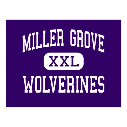Miller Grove - Wolverines - High - Lithonia Postcard