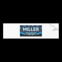 Miller Marquee bumper stickers