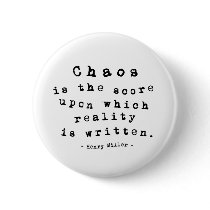 Miller on Chaos Pinback Button