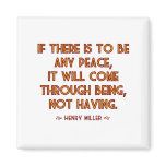 Miller on Peace Magnet