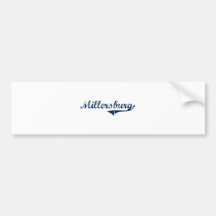 Millersburg Pennsylvania Classic Design Bumper Sticker