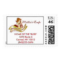 Millie's Cafe Postage Stamp