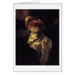 Milliner Miss Margouin By Henri Toulouse-Lautrec Greeting Card