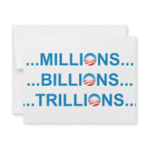 MILLION BILLION TRILLION invitations by NobamaShop MILLION BILLION TRILLION invitations