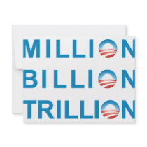 MILLION BILLION TRILLION invitations by NobamaShop MILLION BILLION TRILLION invitations