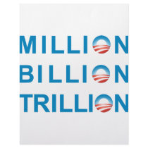 MILLION BILLION TRILLION letterhead by NobamaShop MILLION BILLION TRILLION letterhead