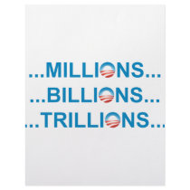 MILLION BILLION TRILLION letterhead by NobamaShop MILLION BILLION TRILLION letterhead