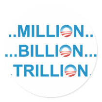 MILLION BILLION TRILLION stickers