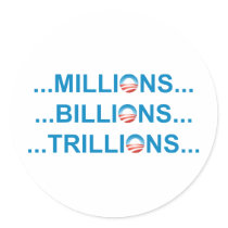 MILLION BILLION TRILLION stickers