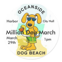 Million Dog March.. stickers by becksnorth Million Dog March.. stickers