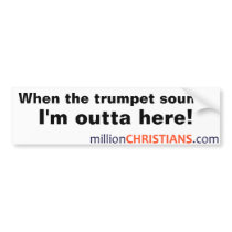 millionChristians.com Bumber Sticker bumper stickers