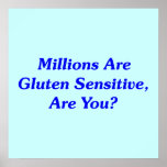 Millions Are Gluten Sensitive, Are You? Posters