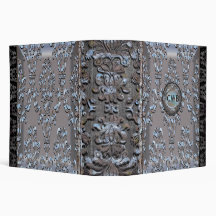 Milliscent Victorian Monogram 3 Ring Binder