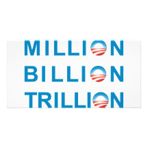 MILLÓN DE MIL MILLONES TRILLONES TARJETA FOTOGRAFICA  