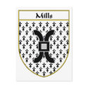 Mills Coat of Arms/Family Crest postcards