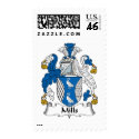 Mills Family Crest postage by coatsofarms Mills Family Crest postage