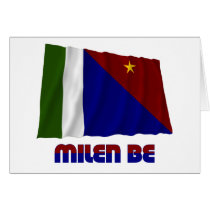Milne Bay Province Waving Flag cards