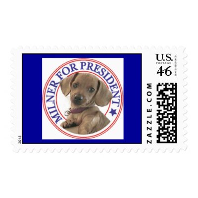 Milner for President Postage Stamps by mikek92349