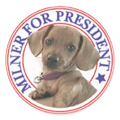 Milner for President Sticker
