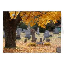 Milton Cemetery in Autumn cards by VermontCardCompany Milton Cemetery in Autumn cards