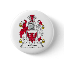 Milton Family Crest buttons by coatsofarms Milton Family Crest buttons