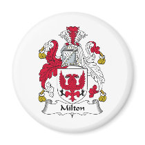Milton Family Crest magnets by coatsofarms Milton Family Crest magnets