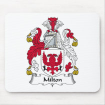 Milton Family Crest mousepads by coatsofarms Milton Family Crest mousepads