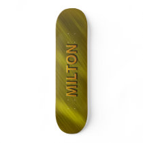 milton gold custom skateboard designs