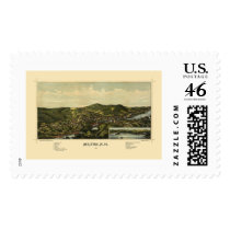 Milton, NH Panoramic Map - 1888 Stamps
