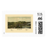 Milton, NH Panoramic Map - 1888 postage