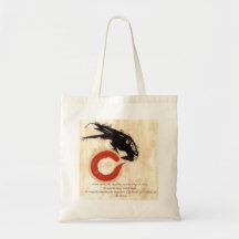 Milton Raven Quote Tote Tote Bags