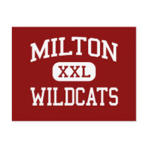 Milton - Wildcats - High - Milton Massachusetts postcards by customteamsportswear Milton - Wildcats - High - Milton Massachusetts postcards