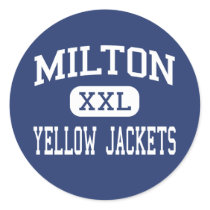 Milton - Yellow Jackets - High - Milton Vermont stickers by customteamsportswear Milton - Yellow Jackets - High - Milton Vermont stickers