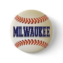 MILWAUKEE BASEBALL BUTTON