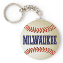 MILWAUKEE BASEBALL KEY CHAIN