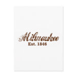 Milwaukee, est. 1846 postcard