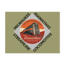 Milwaukee Hiawatha Railroad postcards by FRUITLOOPY Milwaukee Hiawatha Railroad postcards