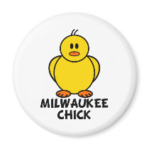Milwaukee Wisconsin Chick magnets by chicktshirts8 Milwaukee Wisconsin Chick magnets